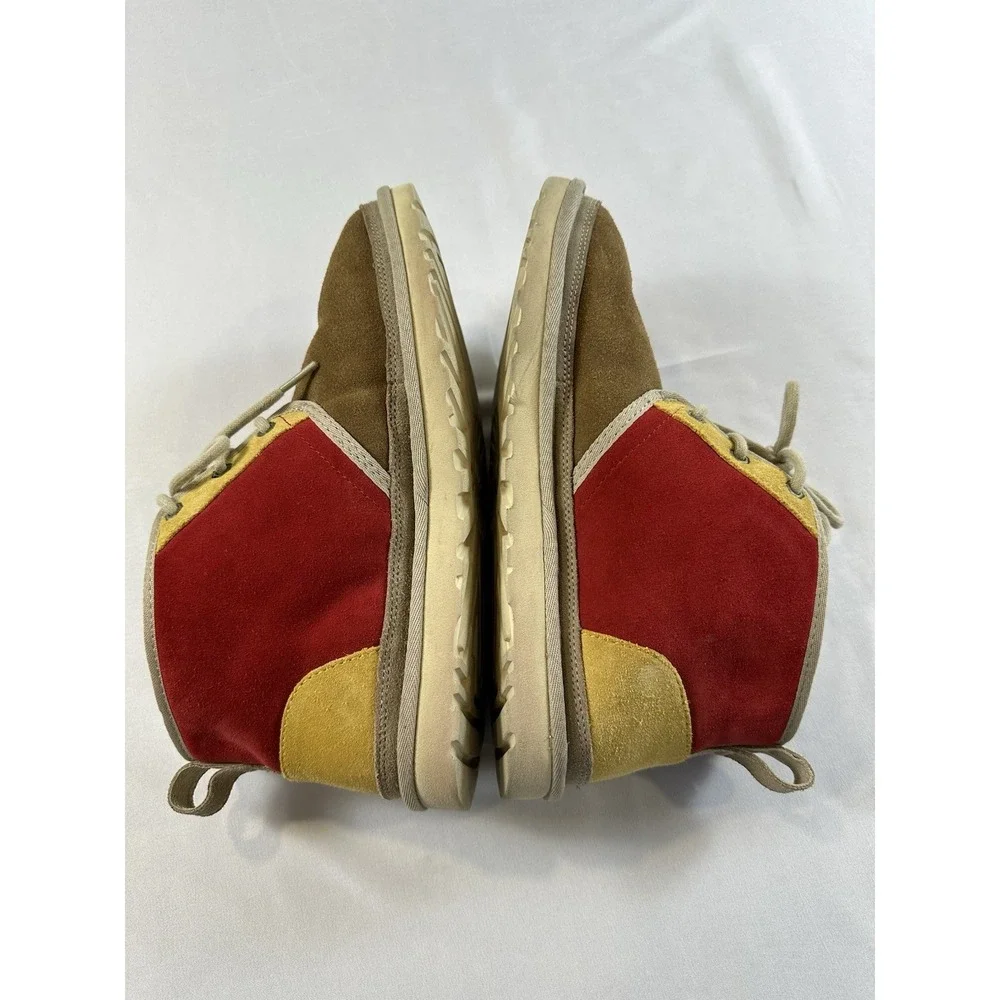 UGG Neumel Mashup Boots Men Sz 10 Brown Red Suede Chukka Ankle KC Chiefs